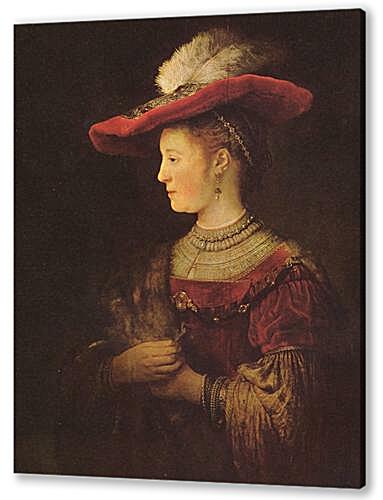 Постер Portrait of  Saskia van Uylenburch артикул 67904