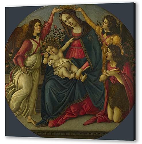 Постер (плакат) The Virgin and Child with Saint John and Two Angels артикул 70395