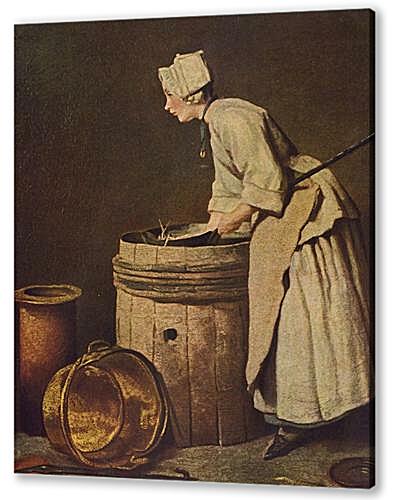 Постер Frau, Geschirr Scheuernd
 артикул 70844
