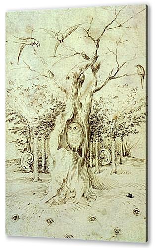 Постер (плакат) The Trees Have Ears and the Field Has Eyes by Hieronymus Bosch артикул 71021