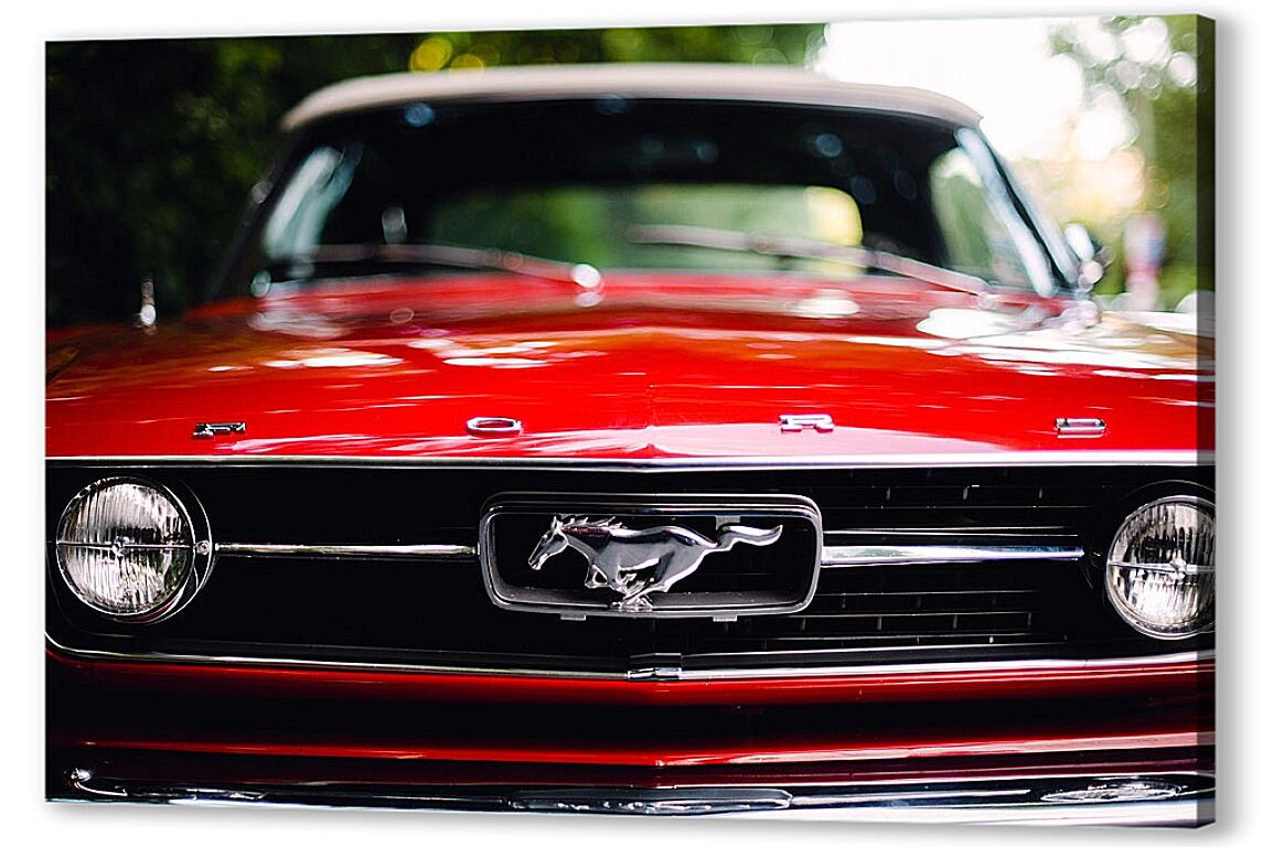 Постер (плакат) Красный Мустанг (Ford Mustang) артикул 7227