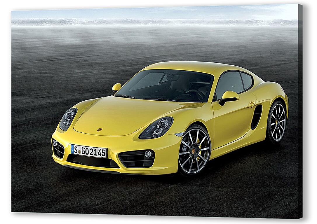 Постер Желтый Порше (Porshe) артикул 7241