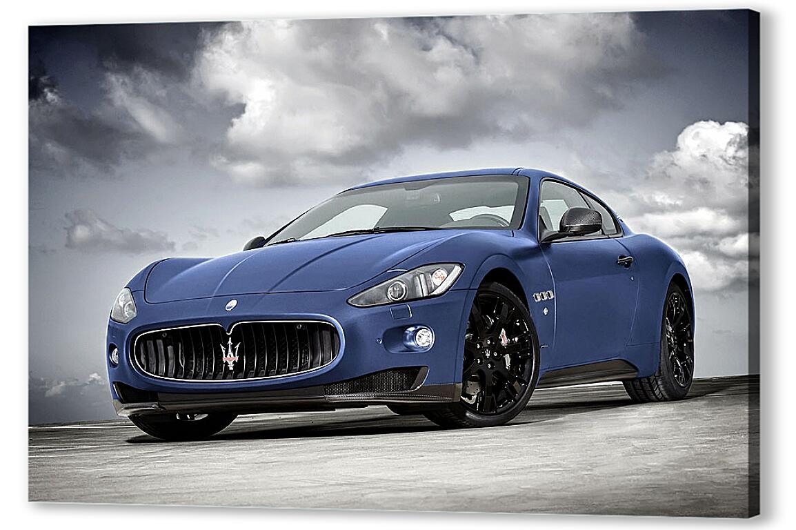 Постер (плакат) Синий Мазерати (Maserati) артикул 7250