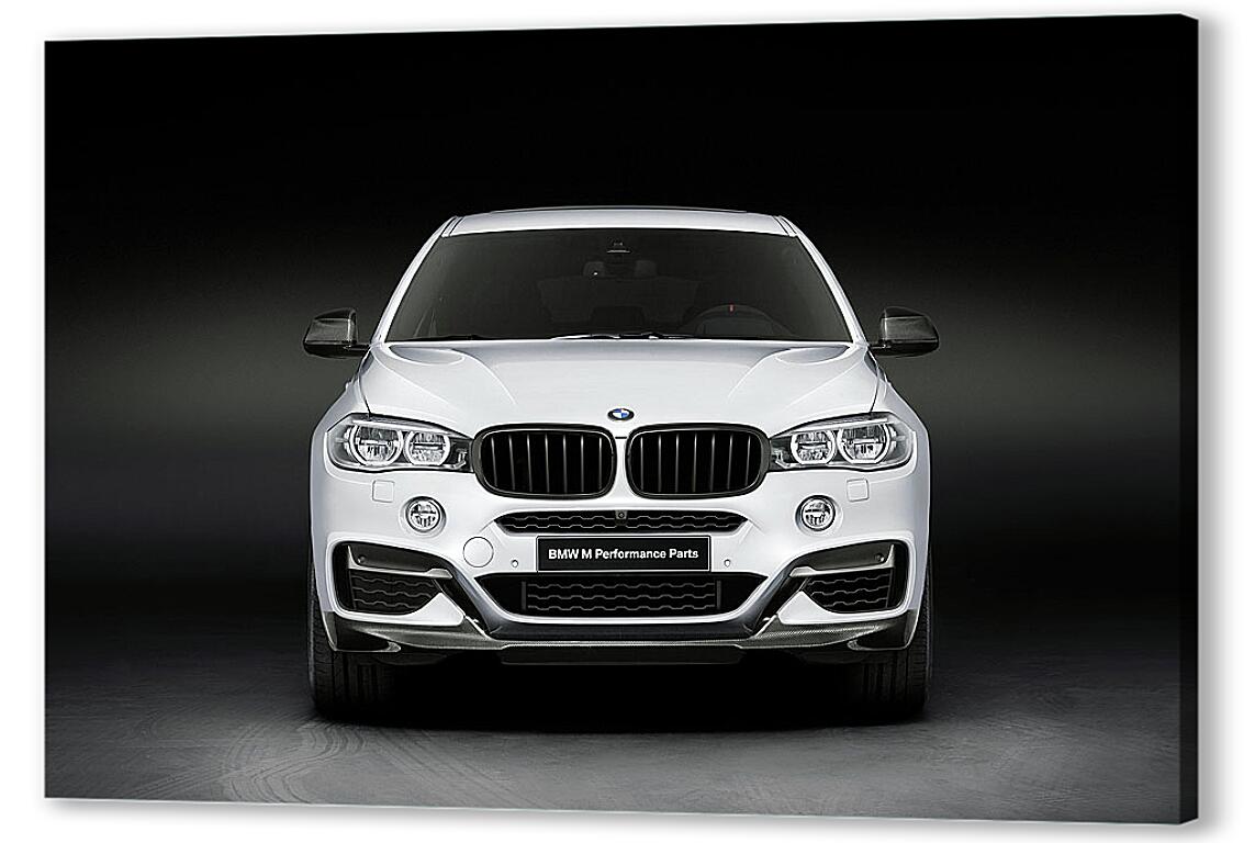 Постер BMW X6 белый артикул 7261