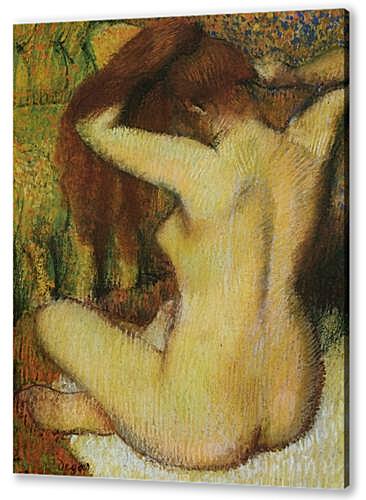 Постер Femme se coiffant Woman being capped артикул 73248