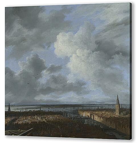 Постер (плакат) A Panoramic View of Amsterdam looking towards the IJ
 артикул 73576