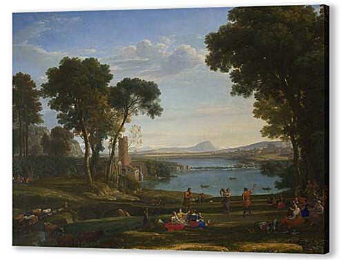 Постер (плакат) Landscape with the Marriage of Isaac and Rebecca
 артикул 73629