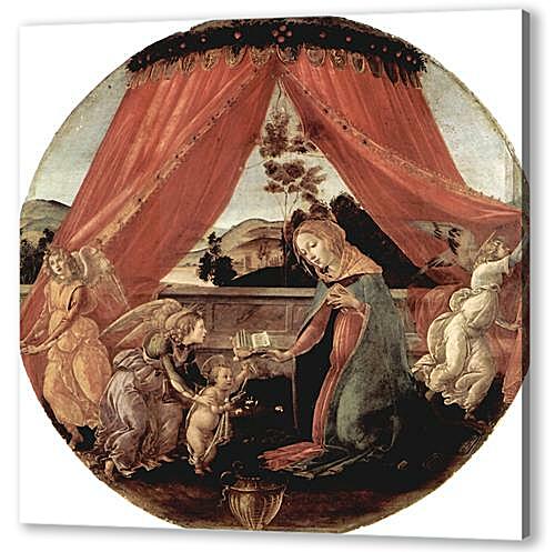 Постер Madonna with Christ child and 3 angels	
 артикул 73878