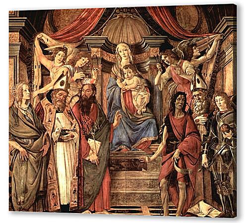 Постер Altar table, main board Throne end of Madonna артикул 73918