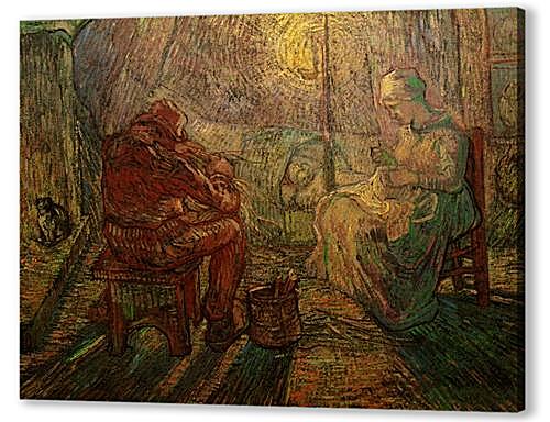 Постер Evening The Watch after Millet
 артикул 74086