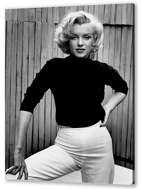 Постер (плакат) Мерилин Монро в белых брюках  (Marilyn Monroe) артикул 7616