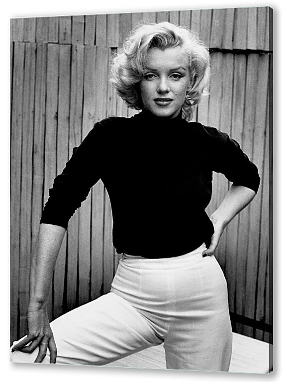 Постер Мерилин Монро в белых брюках  (Marilyn Monroe) артикул 7616
