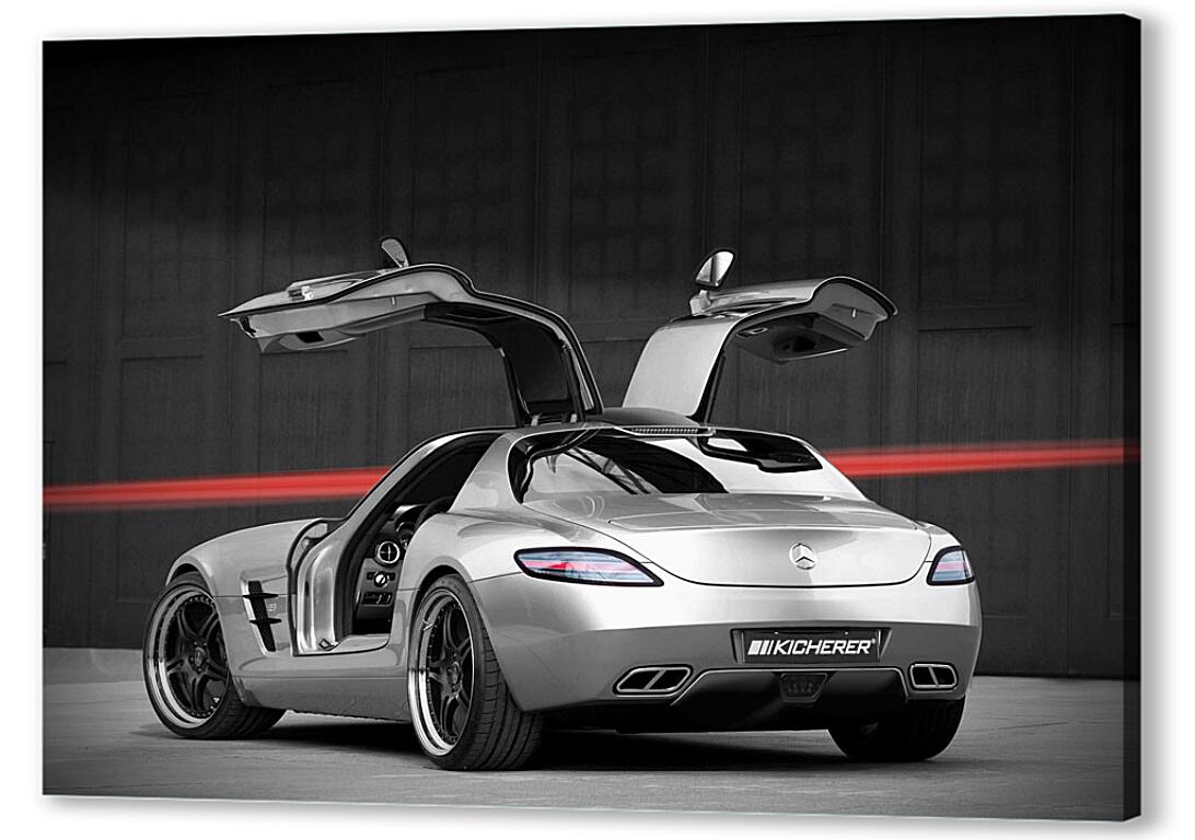 Постер (плакат) Mercedes SLS AMG артикул 7619