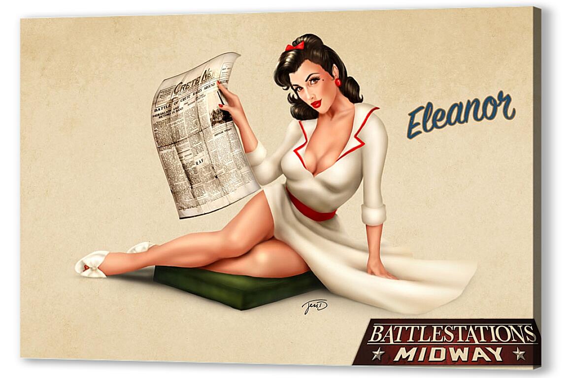 Постер Eleanor (стиль пин ап) артикул 7620