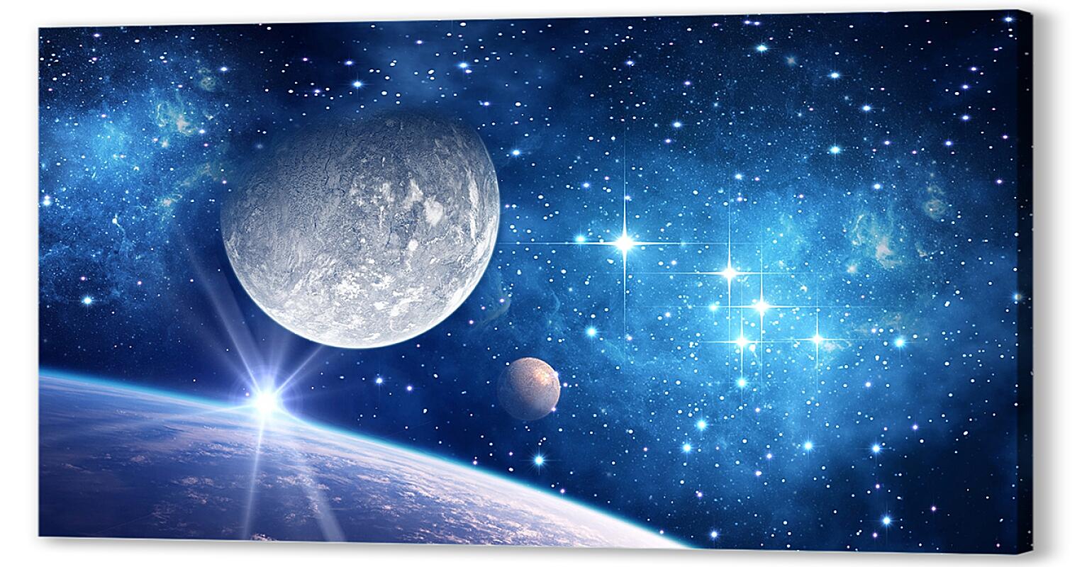 Постер (плакат) Космос звёзди и планеты артикул 8009