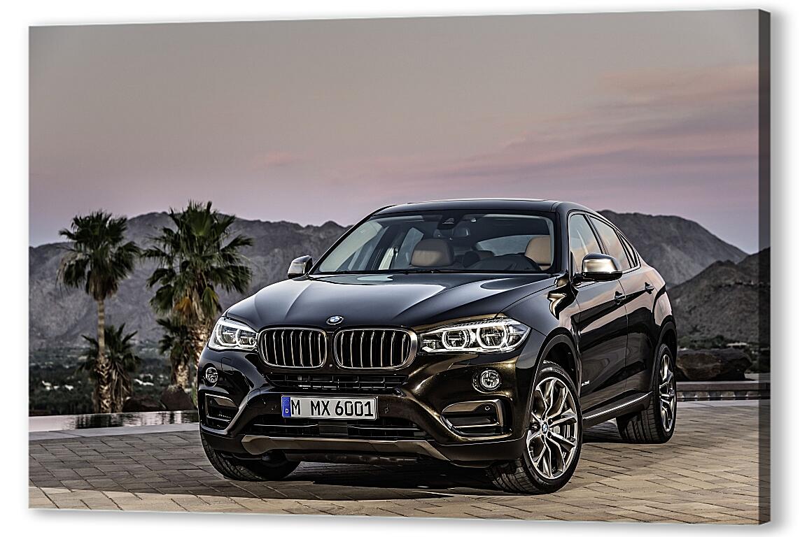 Постер Черный BMW X6 (БМВ) артикул 7149