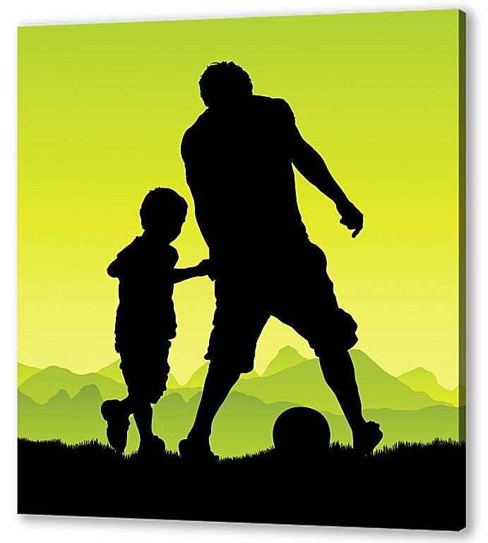 Постер (плакат) Игра в футбол артикул 7385