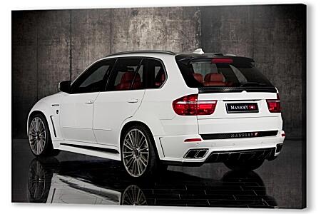 Картина маслом - Белый БМВ (BMW X5 E70)