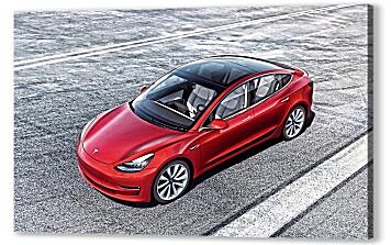 Постер (плакат) - Tesla Black Red