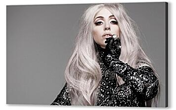 Постер (плакат) - Леди Гага с серыми волосами