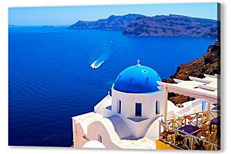 Постер (плакат) - Греция Санторини море
