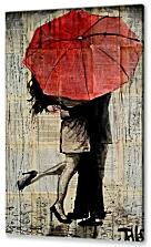 Красный зонт