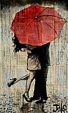 Картина - Красный зонт