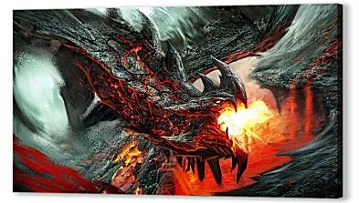 Постер (плакат) - Огнедышащий дракон