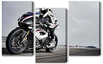 Модульная картина - Спортбайк БМВ. Sportbike BMW S 1000RR