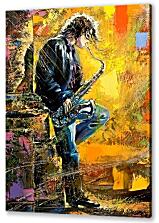 Постер (плакат) - Молодой саксофонист