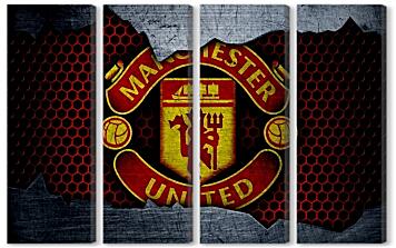 Модульная картина - Футбольный клуб Манчестер Юнайтед