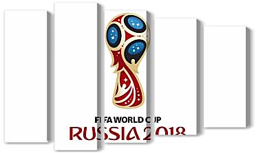 Модульная картина - Чемпионат мира по футболу Россия 2018
