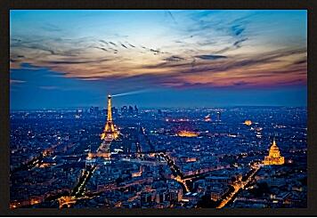 Картина - Вид на вечерний Париж