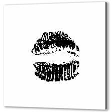 Постер (плакат) - Отпечаток поцелуя