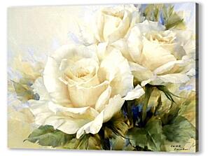 Постер (плакат) - Белые розы