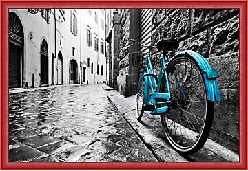 Картина - Флоренция голубой велосипед