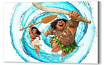 Постер (плакат) - Моана и полубог Мауи