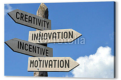 Постер (плакат) - Творчество, инновацию, стимул и мотивация

