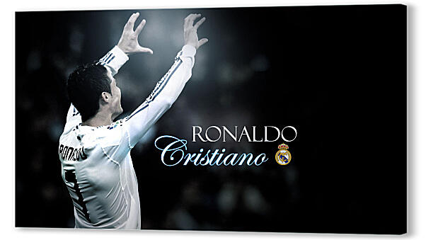 Постер (плакат) - Роналду в форме Реала

