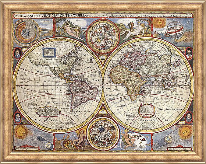 Картина - Карта мира 1626 года
