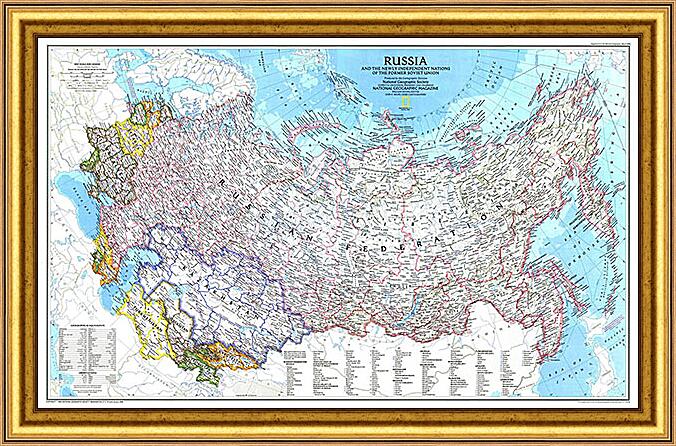 Картина - Карта России
