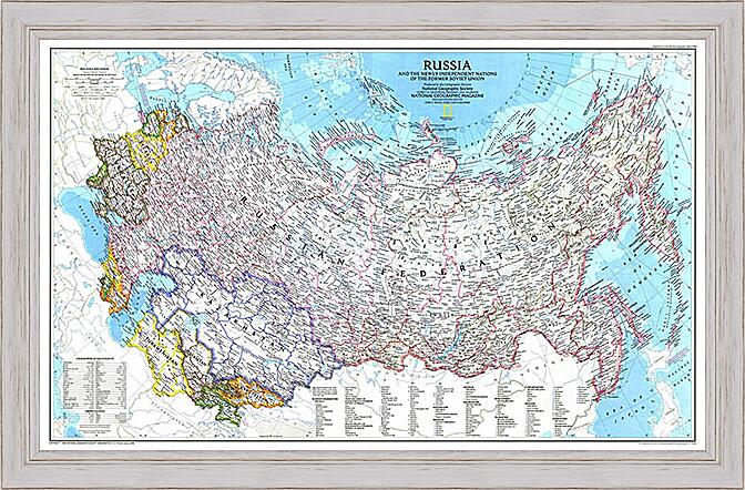 Картина - Карта России
