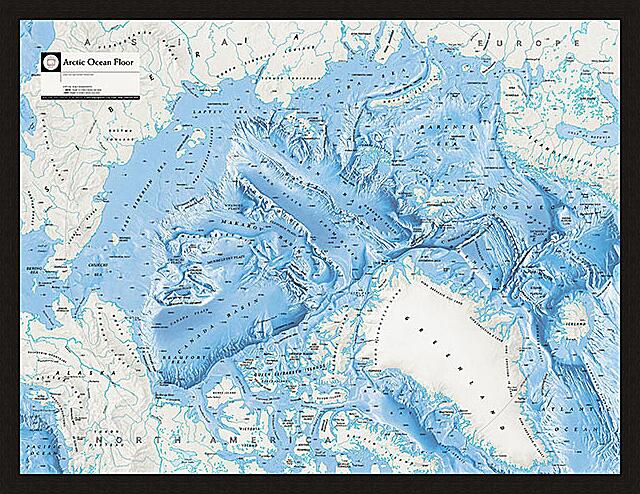Картина - Карта Арктической зоны
