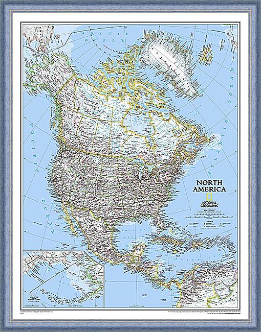 Картина - Карта Северной Америки
