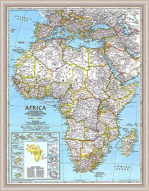 Картина - Карта Африки
