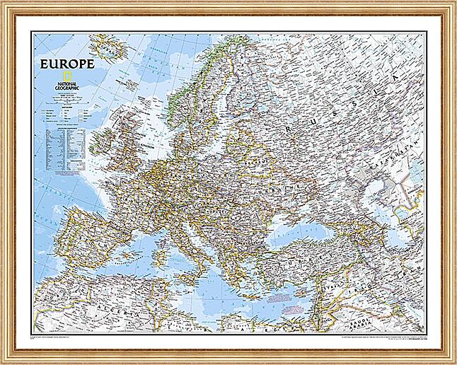 Картина - Карта Европы
