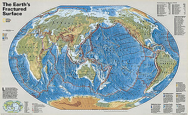 Картина - Карта тектонических плит
