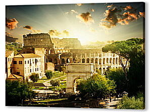 Постер (плакат) - Колизей в Риме. Италия.