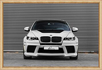 Картина - BMW X6 белый