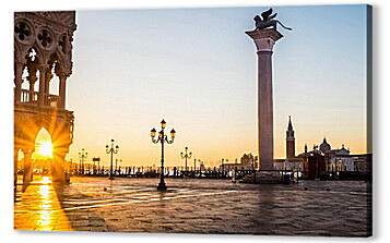 Постер (плакат) - Рассвет. Венеция. Италия.